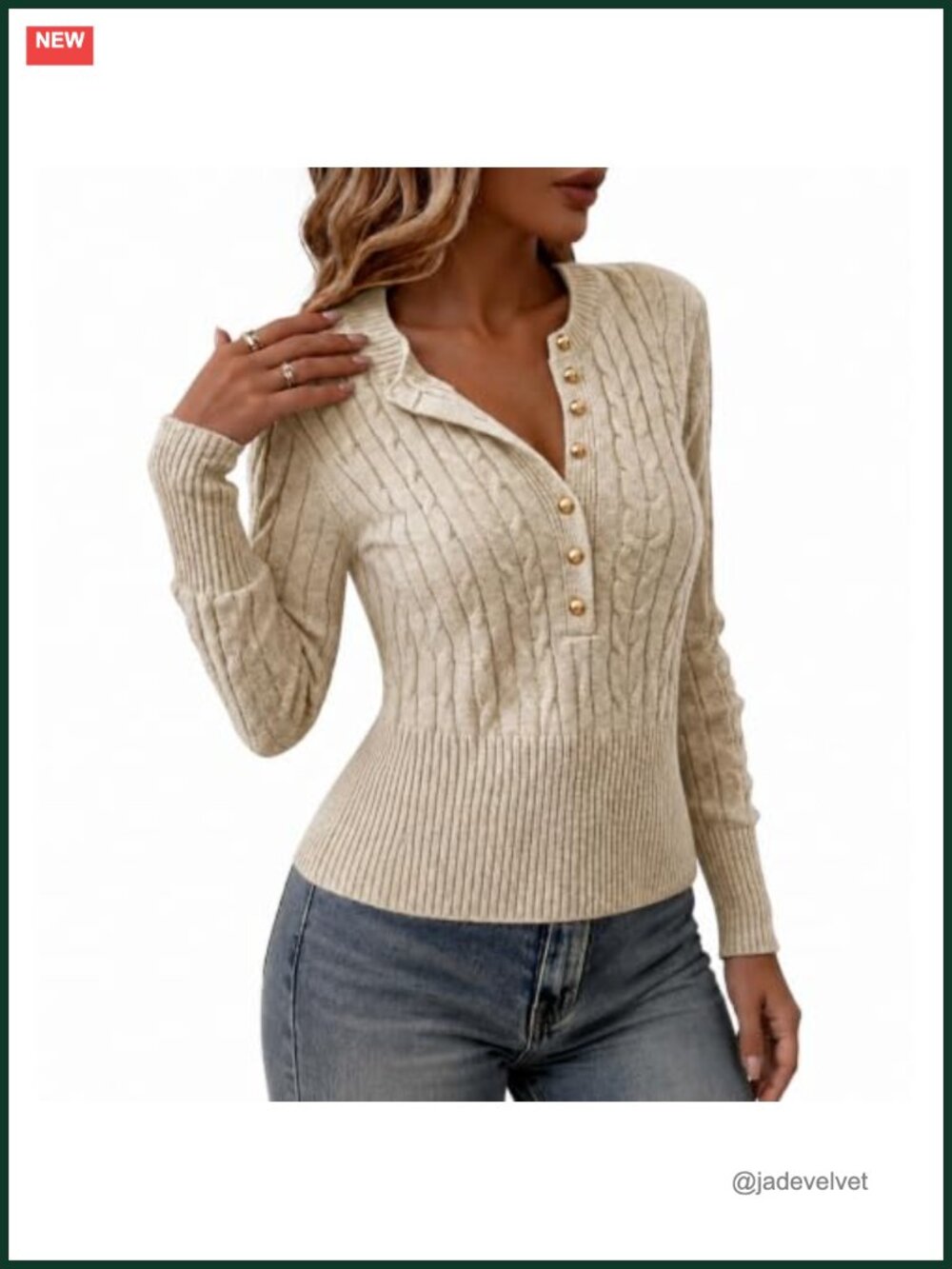 Women's Cable Knit Cropped Long Sleeve Pullover Sweater